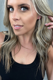 GOLD PAVE TASSEL DROP EARRINGS