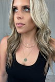 GOLD TRIPLE LAYER COIN NECKLACE