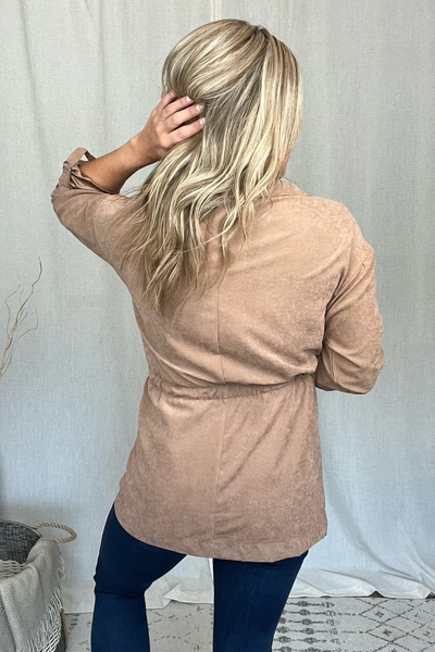 CAMEL TRENCH JACKET