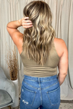 MOCHA BROWN TANK BODYSUIT