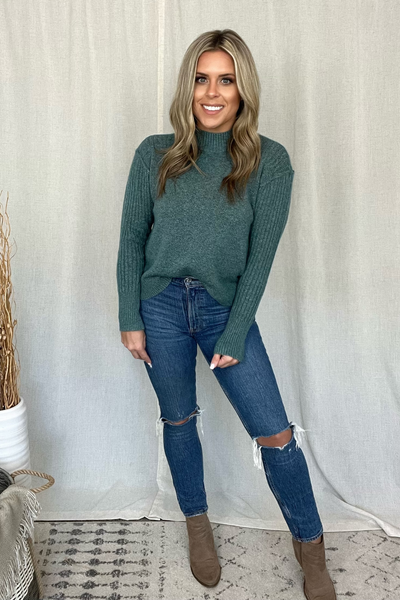 JADE MOCK NECK SWEATER