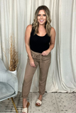 MOCHA DRAWSTRING JOGGER PANT