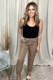 MOCHA DRAWSTRING JOGGER PANT