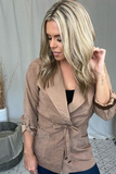 CAMEL TRENCH JACKET