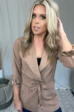 CAMEL TRENCH JACKET