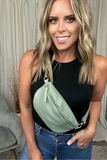 SAGE VEGAN LEATHER BUM BAG