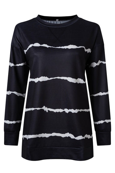 BLACK & WHITE LOUNGE TOP