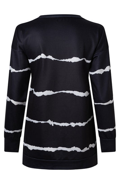 BLACK & WHITE LOUNGE TOP