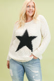 PLUS VANILLA STAR SWEATER