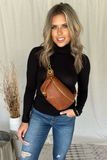 BLACK TURTLENECK TOP