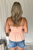 APRICOT SMOCKED TANK
