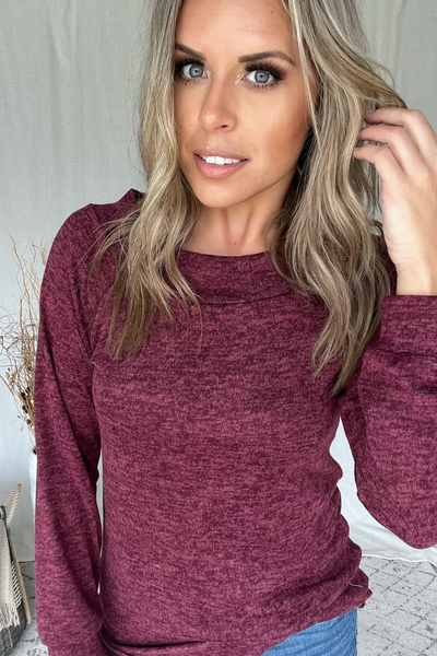 BURGUNDY TUNIC TOP