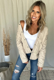 BEIGE QUILTED JACKET