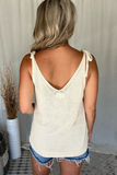 OATMEAL SHOULDER TIE TANK