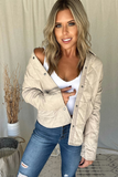 BEIGE QUILTED JACKET