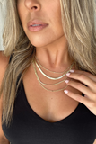GOLD FOUR LAYER CHAIN NECKLACE
