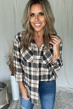BLACK & TAN PLAID FLANNEL SHIRT