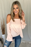 PEACH OFF THE SHOULDER TOP