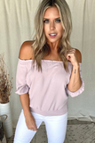 BLUSH OTS BLOUSE