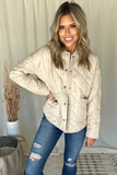 BEIGE QUILTED JACKET