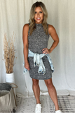 GREY KNIT DRESS