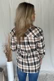 BLACK & TAN PLAID FLANNEL SHIRT