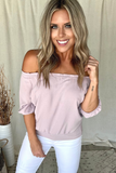 BLUSH OTS BLOUSE