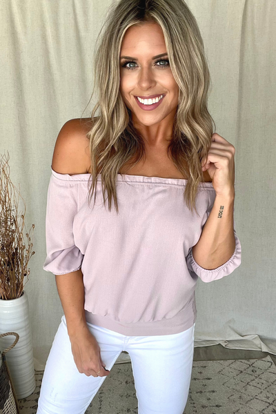 BLUSH OTS BLOUSE