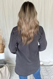 CHARCOAL LONG SLEEVE BUTTON DOWN