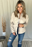 BEIGE QUILTED JACKET