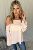 PEACH OFF THE SHOULDER TOP