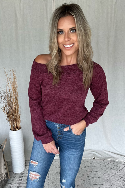 BURGUNDY TUNIC TOP