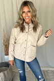 BEIGE QUILTED JACKET