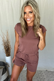 MARSALA KNIT ROMPER