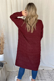 BURGUNDY DUSTER CARDIGAN