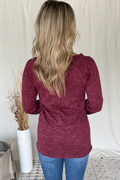BURGUNDY TUNIC TOP