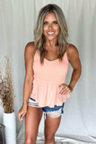 APRICOT SMOCKED TANK