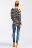 BLACK & WHITE STRIPED TOP