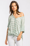SAGE SHORT SLEEVE BUTTON DOWN