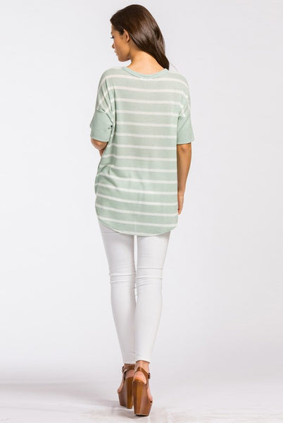 SAGE SHORT SLEEVE BUTTON DOWN