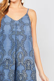 INDIGO EMBROIDERED DRESS