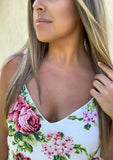 IVORY FLORAL DRESS