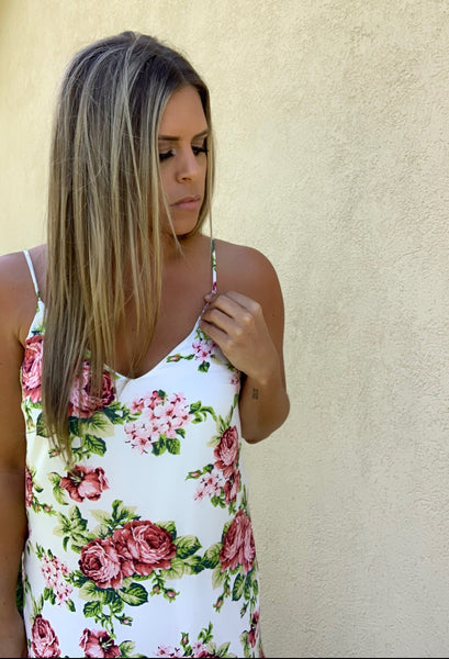 IVORY FLORAL DRESS