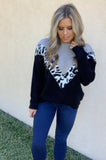 GREY & BLACK LEOPARD SWEATER