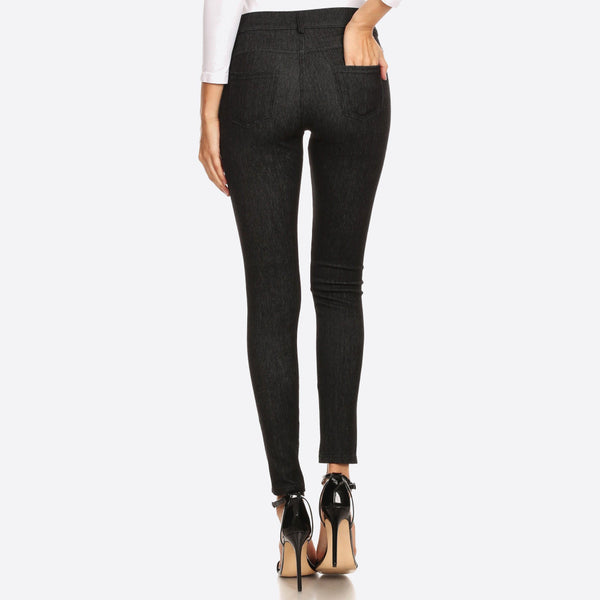 VINTAGE BLACK DENIM JEGGINGS