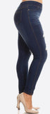 PLUS DISTRESSED JEGGINGS