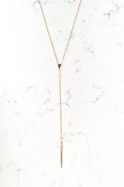 TRIANGLE PENDANT DROP NECKLACE