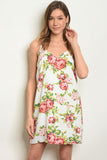 IVORY FLORAL DRESS