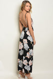 BLACK FLORAL MAXI DRESS