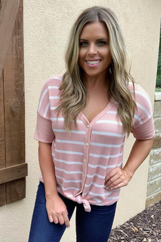 MAUVE SHORT SLEEVE BUTTON DOWN